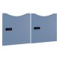 Lot de 2 portes laquées Lockers - serrure à code