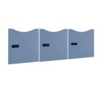 Lot de 3 portes Lockers laquées