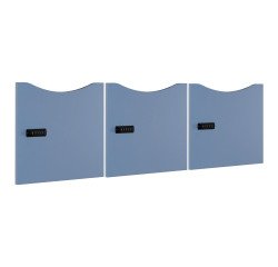 Set van 3 deuren voor Lockers - gekleurd - slot met code