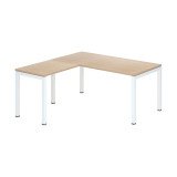 Bureau d'angle Arko L 160 x P 160 cm piètement métal