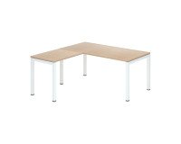 Bureau d'angle Arko L 160 x P 160 cm piètement métal