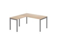 Bureau d'angle Arko L 160 x P 160 cm piètement métal