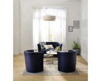 Canapé Premium 2 places - Simili cuir orange