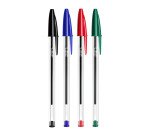 Penne a sfera BIC Cristal Original punta 1mm colori assortiti 10 pezzi
