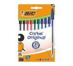 Penne a sfera BIC Cristal Original punta 1mm colori assortiti 10 pezzi