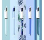 Penna a sfera a scatto BIC 4 Colori Collector Box assortita, 1mm, 15 pezzi