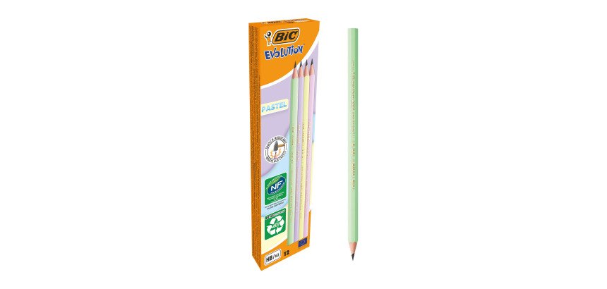 Matite Pastel Bic Ecolution Evolution HB 12 pezzi