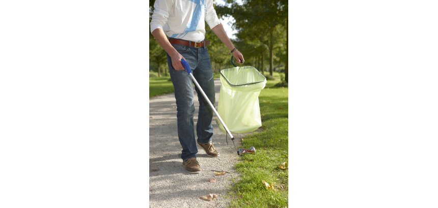 Pince à déchets et attrape-tout monobloc