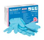 Guanti monouso PIP KCL Dermatril®P 743 in nitrile azzurro, 50 unità