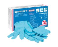 Guanti monouso PIP KCL Dermatril®P 743 in nitrile azzurro, 50 unità