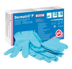 Guanti monouso Honeywell KCL Dermatril®P 743 in nitrile azzurro, 50 unità