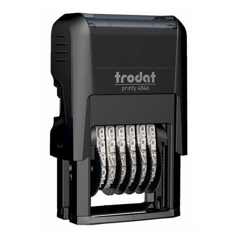 Tampon numéroteur Printy 4846, 6 positions, noir