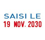 Tampon dateur "saisi le" Printy 4850L1 Trodat