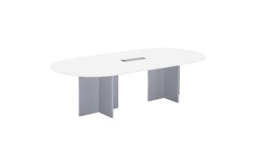 Tavolo da riunioni modulare con estensione Excellens L 260 X P 120 cm gamba a croce