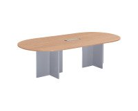 Tavolo da riunioni modulare con estensione Excellens L 260 X P 120 cm gamba a croce