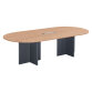 Table de réunion modulable avec extension Excellens L 260 X P 120 cm pieds croix plein bois