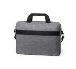 Sacoche pour ordinateur publicitaire grise 14" - marquage 1 couleur