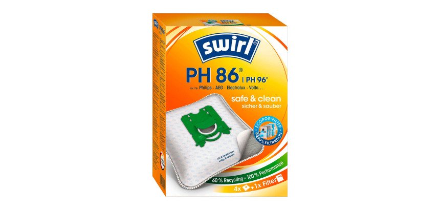 Sac d'aspirateur PH 86/PH 96, avec filtre MicroporPlus - Lot de 4