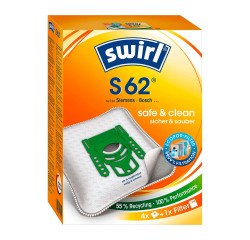 Sac d'aspirateur S 62, avec filtre MicroporPlus - Lot de 4