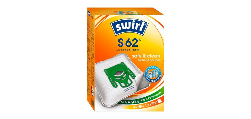 Sac d'aspirateur S 62, avec filtre MicroporPlus - Lot de 4