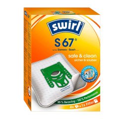 Sac d'aspirateur S 67, avec filtre MicroporPlus - Lot de 4