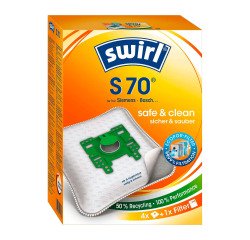 Sac d'aspirateur S 70, avec filtre MicroporPlus - Lot de 4