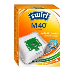 Sac d'aspirateur M 40, avec filtre EcoPor - Lot de 4