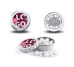 Bonbons Clic Clac publicitaire goût menthe - Boîte de 12 g - environ 60 pièces - marquage multicolore