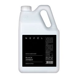 Sapone liquido profumato BLACK AMBER linea Nefél per mani e viso - 5 litri