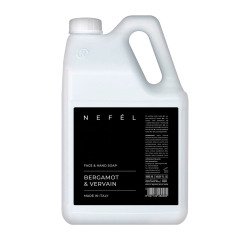 Sapone liquido profumato BERGAMOT & VERVAIN linea Nefél per mani e viso - 5 litri