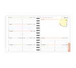 Agenda semainier de bureau Lady 18S Dodo & Cath "La tête" - année 2026 - 15 x 17 cm