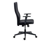 Bürostuhl ergonomisch TEAM PLUS, Stoff, mit 1D-Armlehnen, Synchronmechanik, schwarze Beine