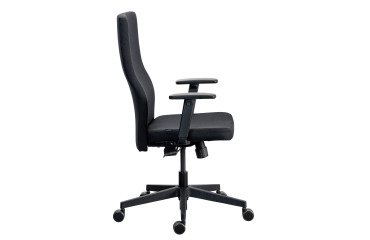 Ergonomische bureaustoel TEAM PLUS stof met 1D-armleuningen synchroon mechanisme met zwart onderstel