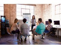 Pizarra con ruedas moviles Economy Triangle