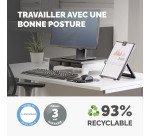 Porte-copie chevalet avec guide ligne noir