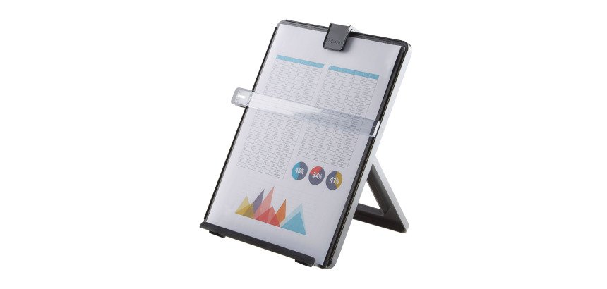 Porte-copie chevalet avec guide ligne noir