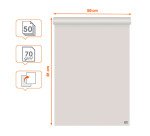 Bloc paperboard 50 feuilles blanches recyclées premium unies/quadrillées Nobo 58 x 81 cm