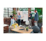 Bloc paperboard 50 feuilles blanches recyclées premium unies/quadrillées Nobo 58 x 81 cm