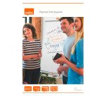 Bloc paperboard 50 feuilles blanches quadrillées Nobo 65 x 95,5 cm