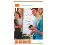 Navulling papierblok geruit voor flipover 650 x 100 mm Nobo