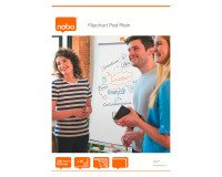 Paperboard block 40 plain white sheets Nobo 58 x 81 cm