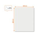 Feuilles électrostatiques pour tableaux blancs unies Nobo 60 x 80 cm