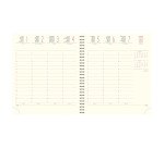 Agenda SAD 18S Vérone 15 x 17 cm Semainier - Septembre 2025 à Décembre 2026 - framboise