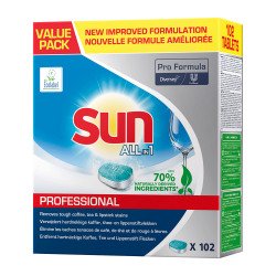 Sun All-in-1 tablette lave-vaiselle - boîte de 102 pièces