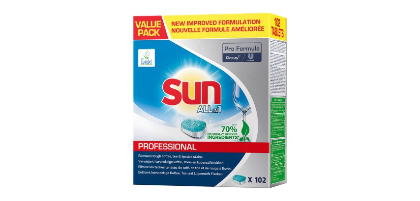 Sun All-in-1 dishwasher tablet - box of 102 pieces