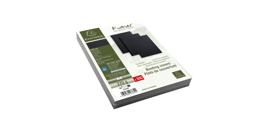 Cubiertas para encuadernar A4 270 g simil cuero de Exacompta paquete de 100