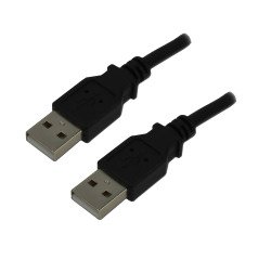MCL USB 2.0 A/A câble USB USB A noir 2 m