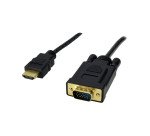 MCL MC287-1.5M câble vidéo et adaptateur HDMI Type A (Standard) VGA (D-Sub) 1,5 m noir