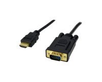 Adaptador de cable de vídeo 1,5 m HDMI tipo A (Estándar) VGA (D-Sub) Negro StarTech