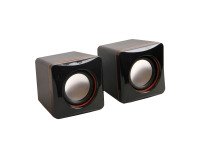 Altavoces 2 vías negro con cable 4 W MCL HP-USB2/4